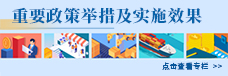 重要政策舉措及實施效果